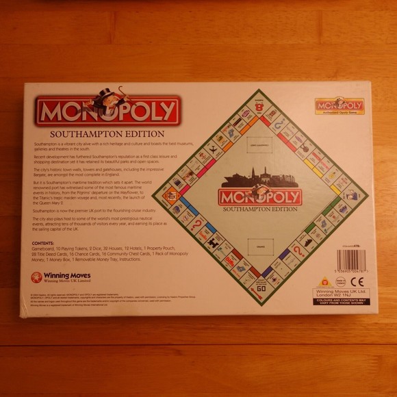 Monopoly Southampton Edition Board Game 2004 Rare Edition COMPLETE - Picture 9 of 16